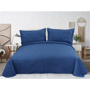 Marina Decoration Twin XL Light Blue Polyester Bed Sheets - 4-Piece